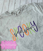 Spooky Season Embroidered Shirt - Comfort Colors Halloween Tshirt