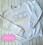 Varsity Letter with Mascot School Spirit Sweatshirt