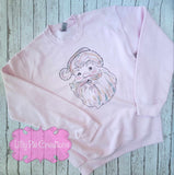 Vintage Pink Santa Pink Christmas Shirt  - Available in Pink Shirt or Sweatshirt