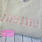 Floral Mama Sweatshirt - Available in pink flowers, blue flowers or neutral flowers