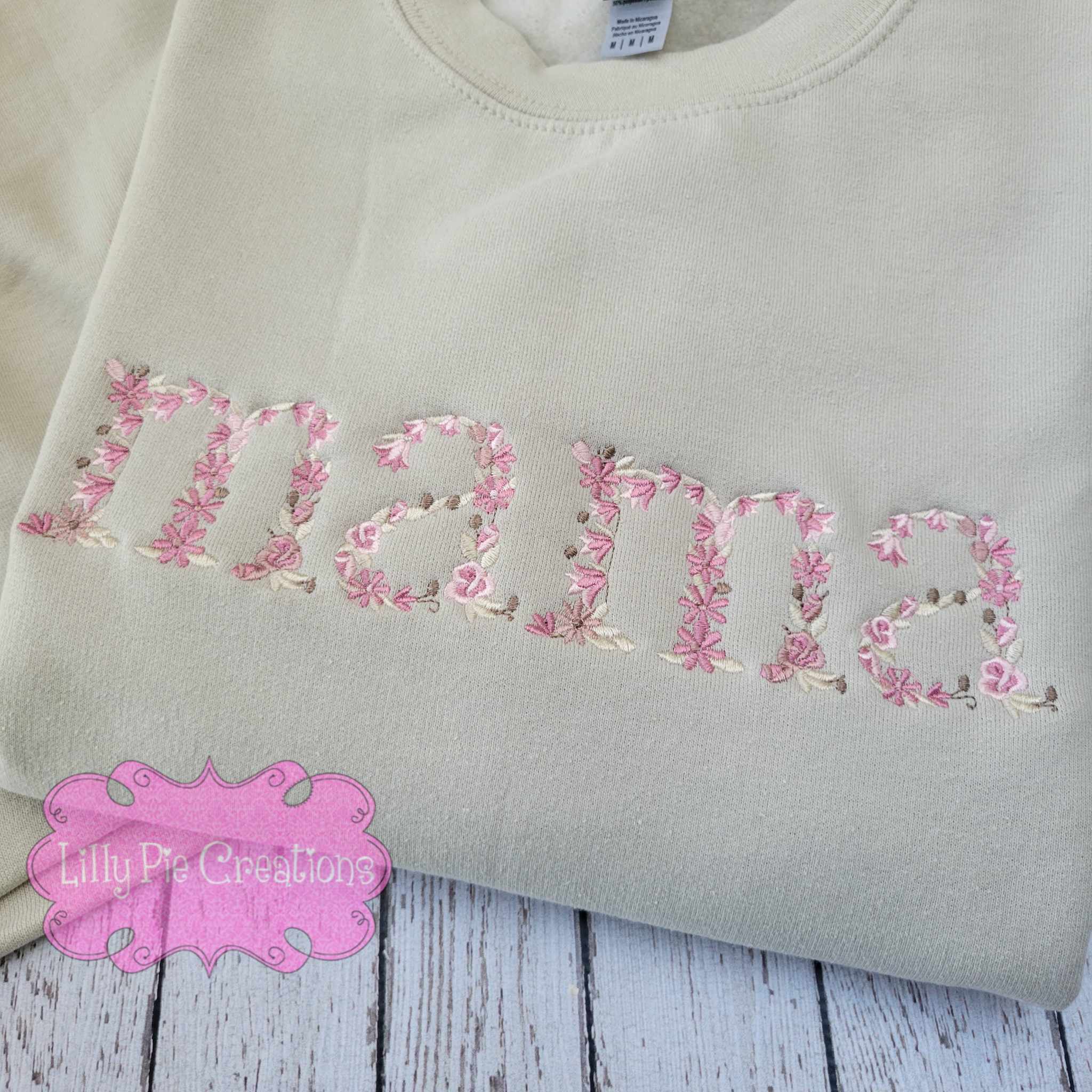 Floral Mama Sweatshirt - Available in pink flowers, blue flowers or neutral flowers
