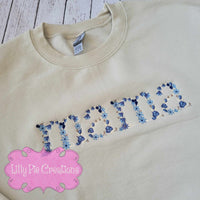 Floral Mama Sweatshirt - Available in pink flowers, blue flowers or neutral flowers