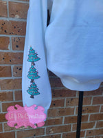 Hot Cocoa & Christmas Lights Sweatshirt - With Sleeve Detail