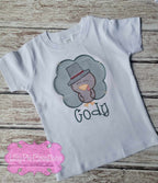 Personalized Turkey Kids Shirt - Embroidered Kids Thanksgiving Shirt