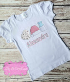 Santa Snacks Personalized Kids Christmas Shirt-Boys, Girls and Bodysuits Available