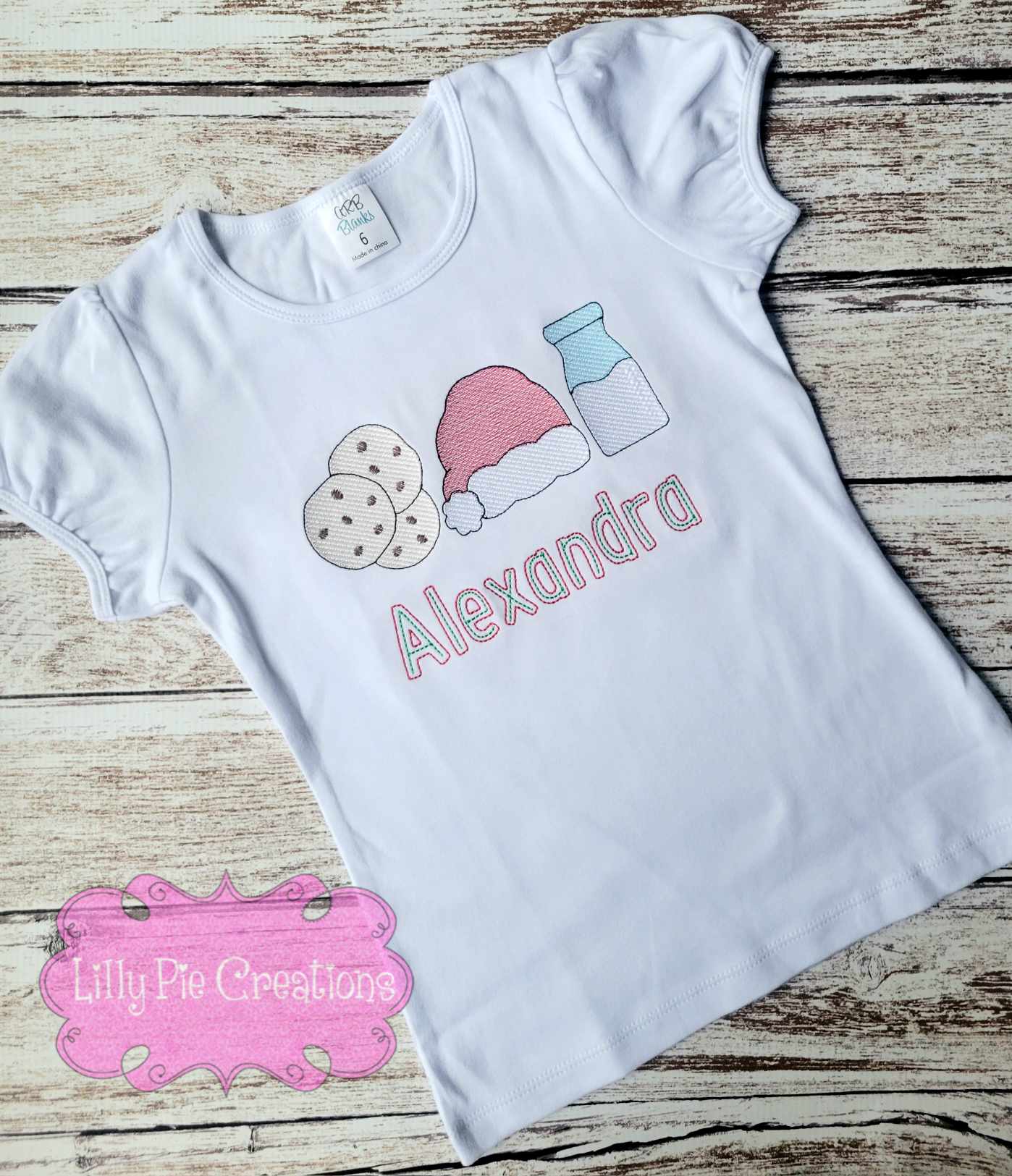 Santa Snacks Personalized Kids Christmas Shirt-Boys, Girls and Bodysuits Available