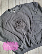 North Pole Milk & Cookies Christmas Sweatshirt - Toddler, Youth and Adult Sizes available