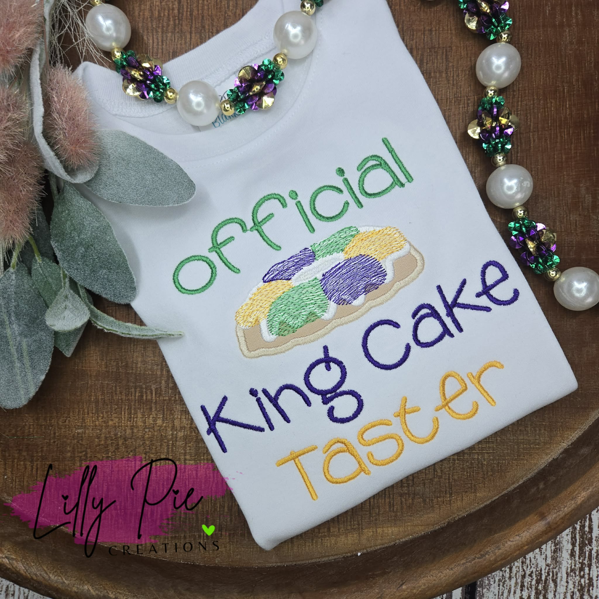 Official King Cake Taster Kids Mardi Gras Shirt