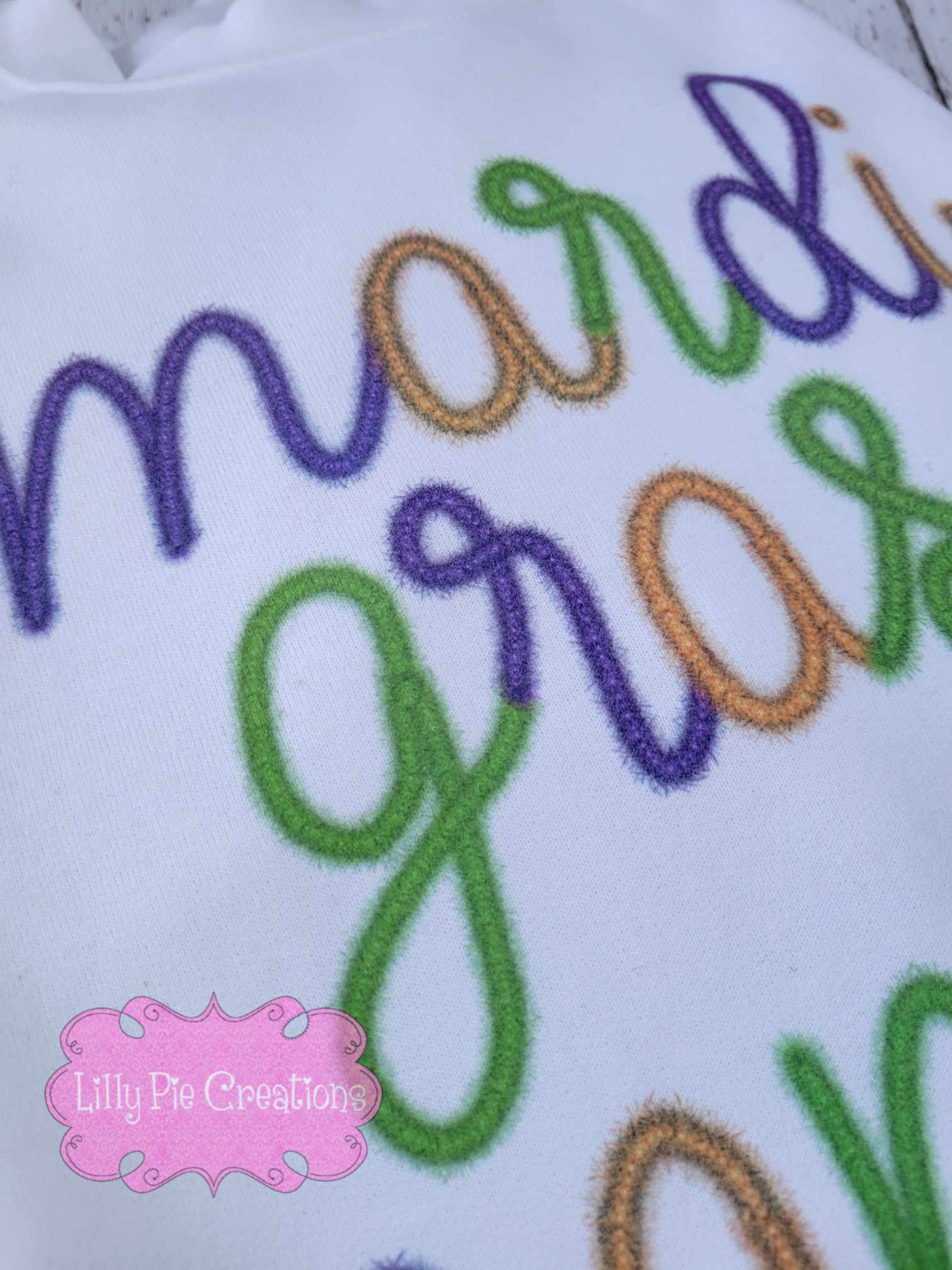 Mardi Gras Mambo Faux Tinsel Sweatshirt - Available in T-shirt or Sweatshirt