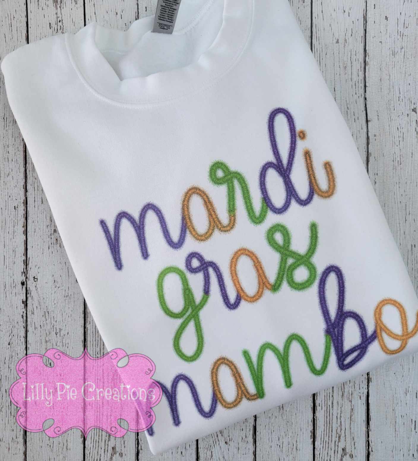 Mardi Gras Mambo Faux Tinsel Sweatshirt - Available in T-shirt or Sweatshirt
