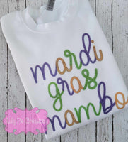 Mardi Gras Mambo Faux Tinsel Sweatshirt - Available in T-shirt, Raglan or Sweatshirt