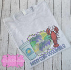 Mardi Gras Essentials Tee - Daquiri, King Cake, Beads And Daquiri Mardi Gras T-shirt