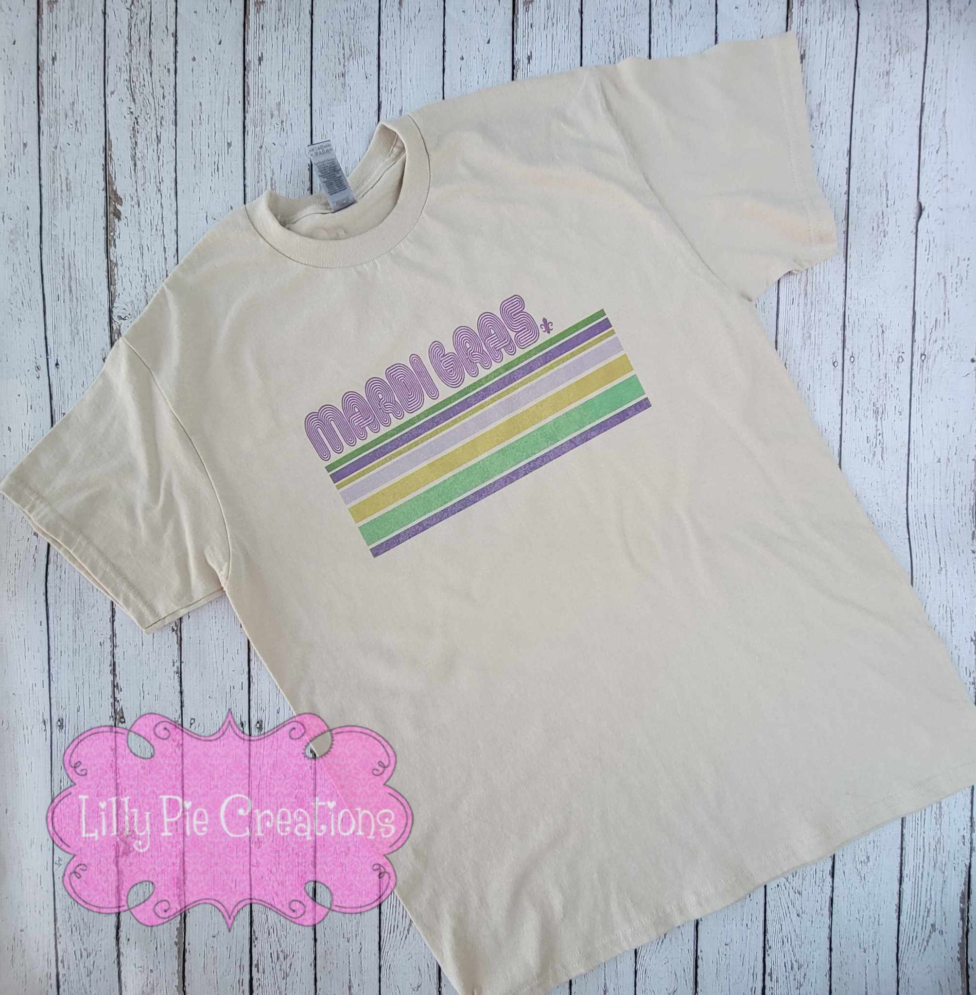 Unisex Mardi Gras Retro Shirt - Ladies Mardi Gras Tee