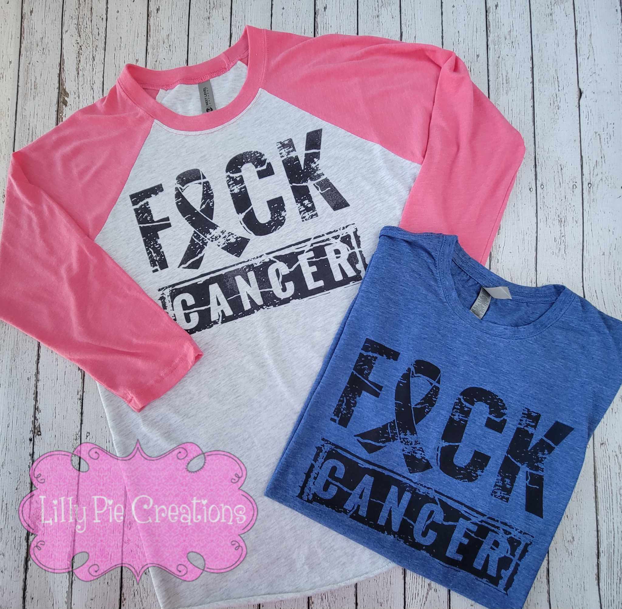 F*CK Cancer Shirt - Multiple shirt colors and styles available