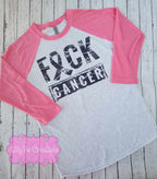 F*CK Cancer Shirt - Multiple shirt colors and styles available