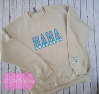 Mama Applique Sweatshirt - Keepsake Made with Baby Clothes - Custom Orders Welcomed!