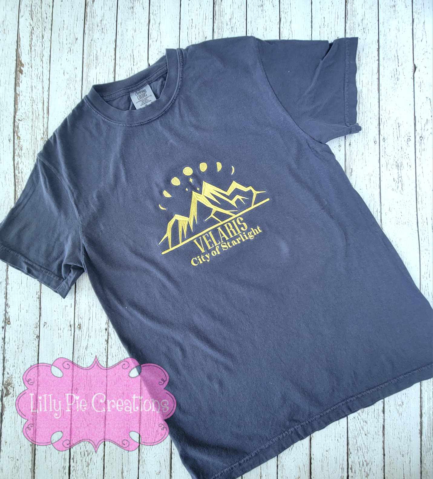Velaris - City of Starlight Embroidered Comfort Colors Tee