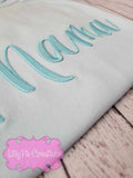 Puff Embroidered Mama Comfort Colors Tee- Monochrome Mama Shirt