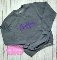 Custom Mascot Sweatshirt - Puff Embroidery