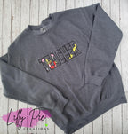 Embroidered Teacher Sweatshirt-Can be Customized