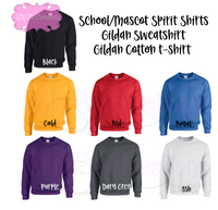 Custom Embroidered School Spirit Sweatshirt - High School Sweatshirt