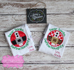 Dear Santa Define Naughty Applique Shirt - Christmas Outfit for Babies