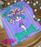 Mardi Gras Throwgirl T-shirt or Sweatshirt