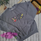 Embroidered Teacher Sweatshirt-Can be Customized