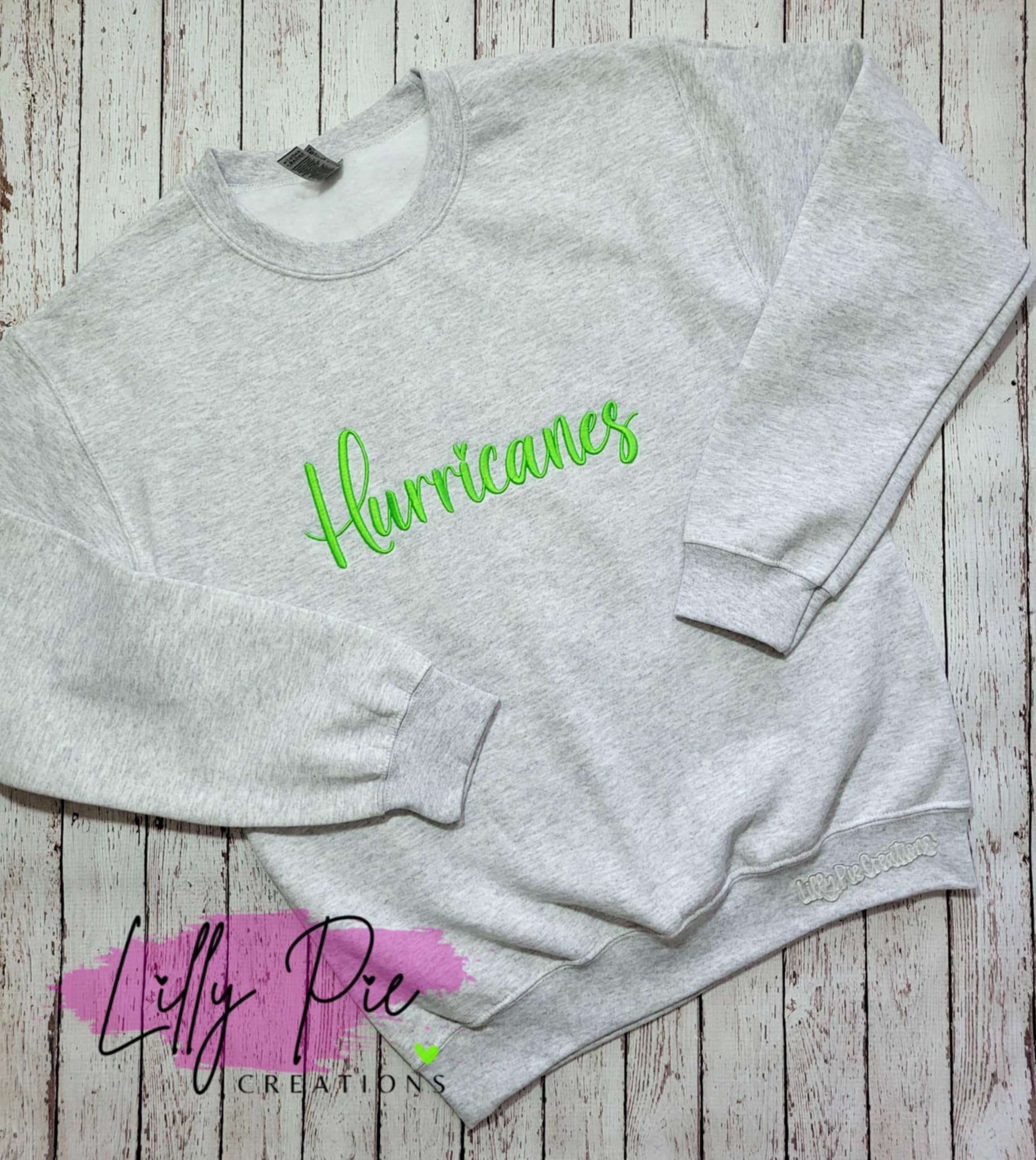 PVHS Hurricanes Puff Embroidery Teacher Sweatshirt