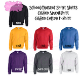Varsity Letter with Mascot School Spirit Sweatshirt