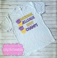 National Jelleaux Shot Champions Shirt