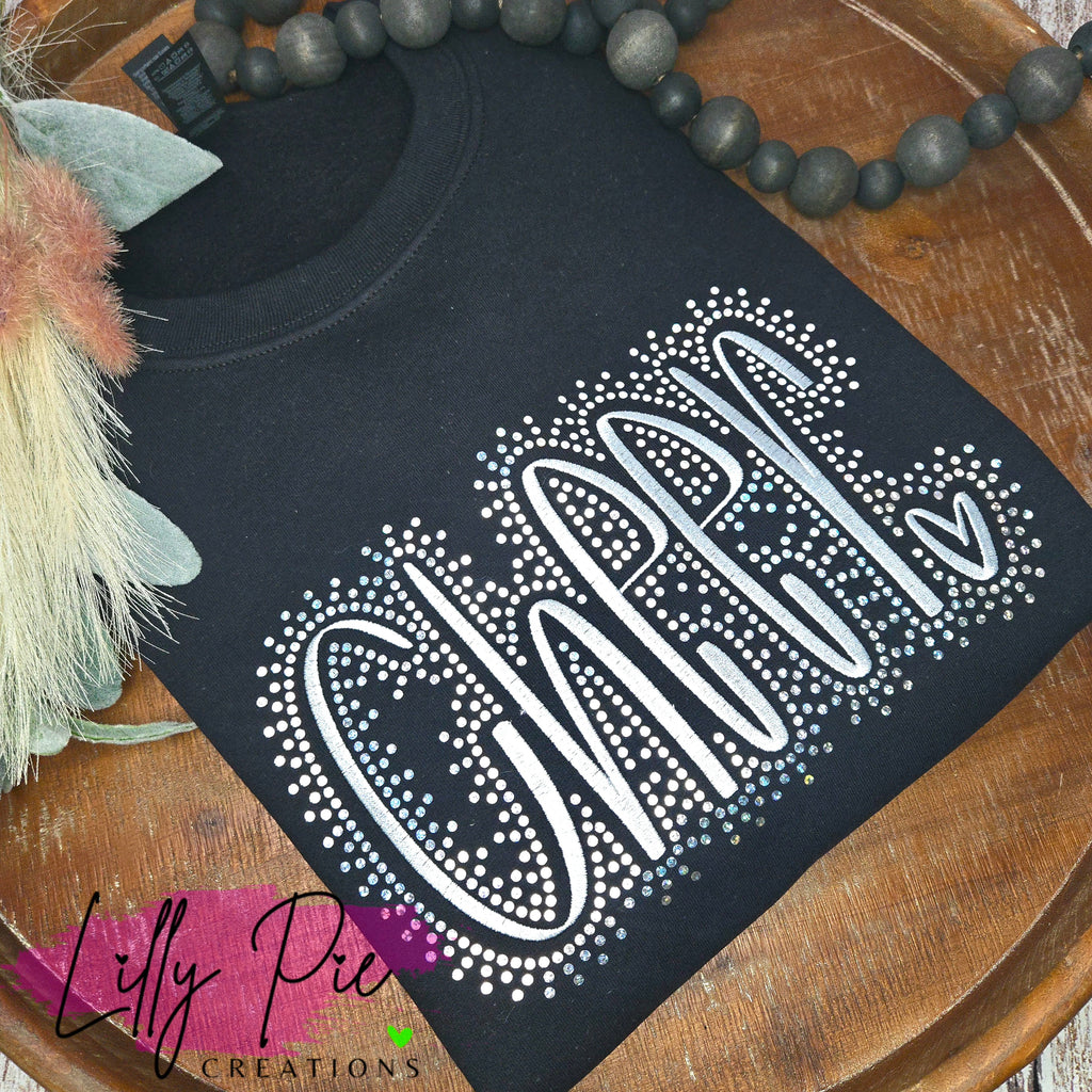 Cheer Embroidered Sweatshirt - Available with and without spangles