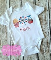 Kids Embroidered Fair Personalized Shirt - Carnival outfit for kids.