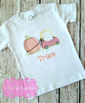 Embroidered Fall Shirt for Boys or Girls - Personalized Coupe with Pumpkin Top