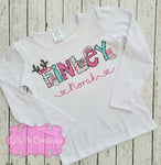 Personalized Christmas Name Shirt - Boy and Girl Options available