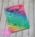 Kids Dry Erase Chore Charts