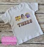Personalized Boys Tiger Shirt - Boys Football Shirt