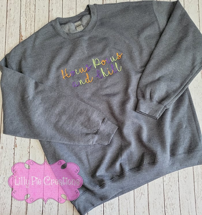 Hocus Pocus and Chill Crewneck Sweatshirt - Halloween Sweatshirt
