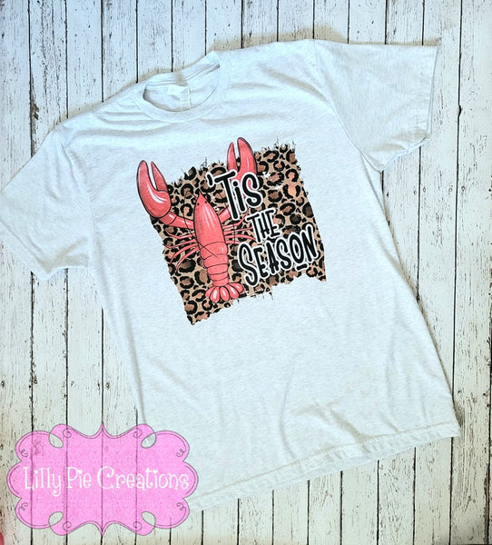Lilly Pie Creations Stacked Louisiana Women's Tee - Louisiana Cheetah Print Shirt Unisex Grey Raglan / Large