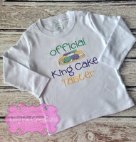 Official King Cake Taster Kids Mardi Gras Shirt