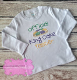 Official King Cake Taster Kids Mardi Gras Shirt