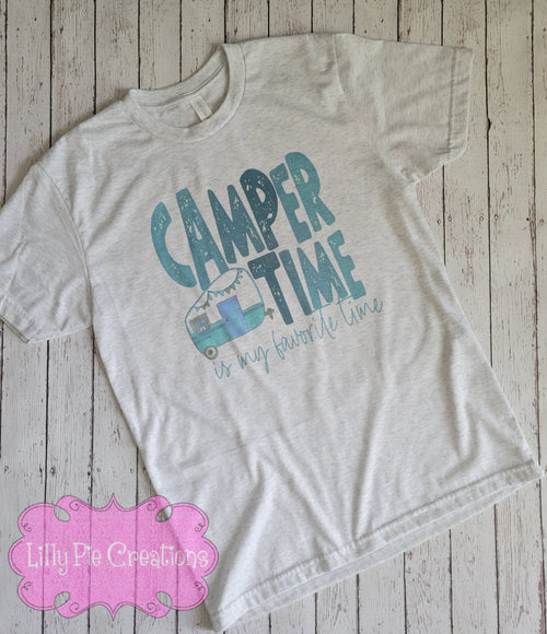 Camper Time is My Favorite Time Shirt-Camping Shirt-Camper Shirt