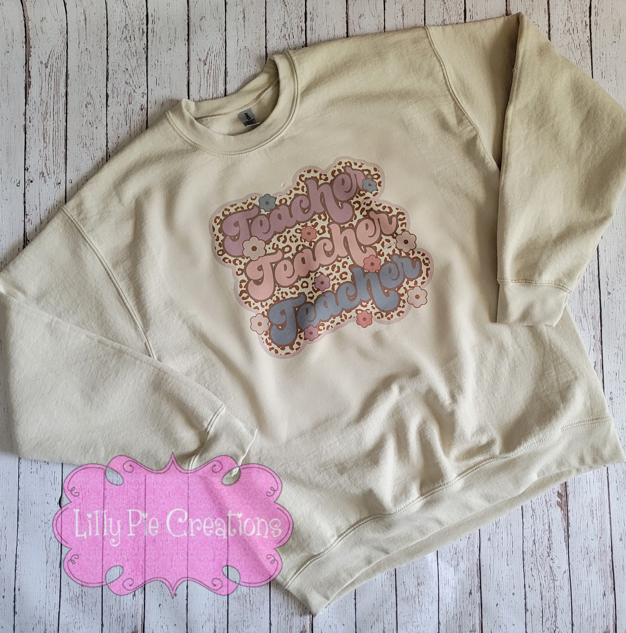 Groovy Cheetah Teacher Trio Shirt or Sweatshirt -Back To School Teacher Shirt
