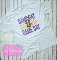 Purple and Gold Football Game Day t-shirt