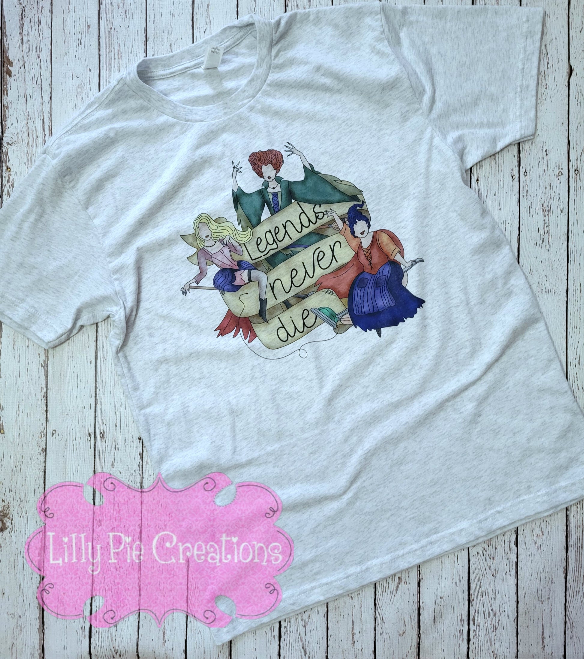 Legends Never Die Witch Trio Shirt - Ladies Halloween Tee