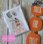 Embroidered Halloween Puppy Shirt - Personalized Halloween Tee