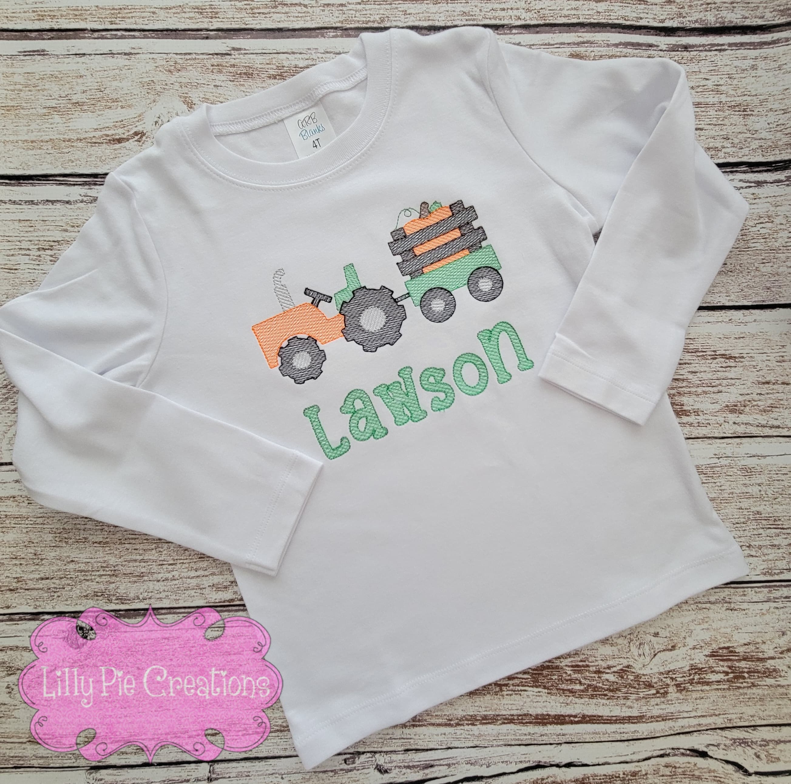 Tractor Pumpkin Fall Boys Shirt - Boys Thanksgiving Shirt