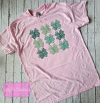 Pink Shamrock St. Patricks Day T-shirt - Gradient Shamrock shirt