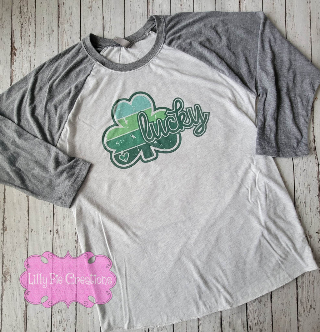 Lucky Shamrock St. Patrick's Day Shirt - Adult St. Patricks Day T-Shirt
