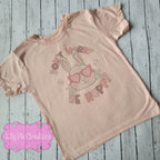 Don't worry, Be Hoppy Girls Easter T-Shirt - Infant, Toddler and Youth Sizing Available